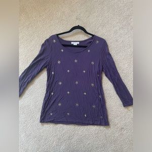 Liz Claiborne Bedazzled Blouse-M